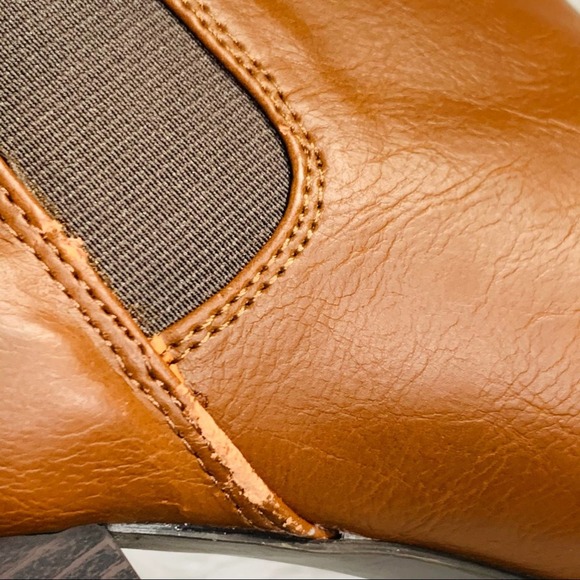 Steve Madden Zelouss Brown Faux Leather Ankle Boot - Picture 12 of 12